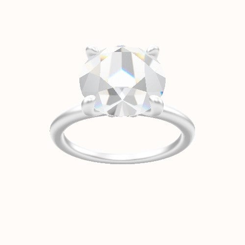 Classic Solitaire Engagement Ring With X Gallery Head