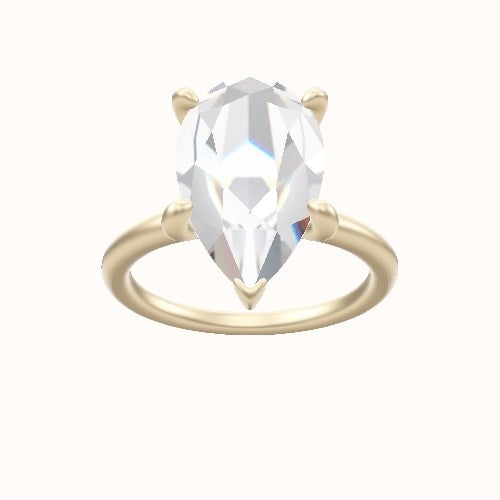 Classic Solitaire Engagement Ring With X Gallery Head