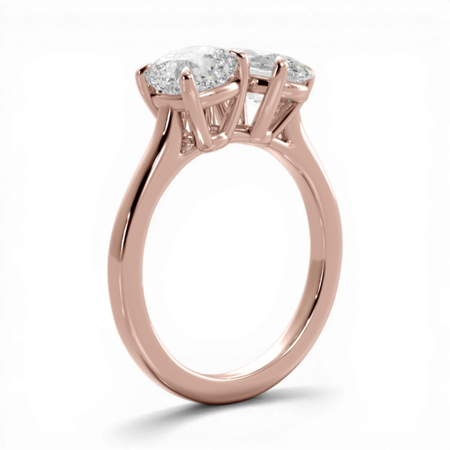 18kt rose gold/front