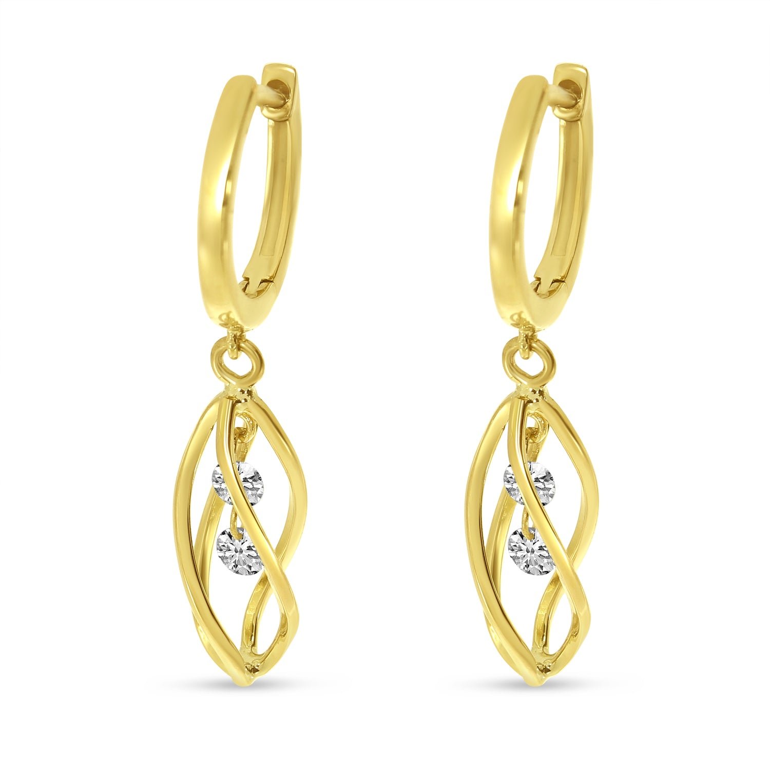 14kt yellow gold/side