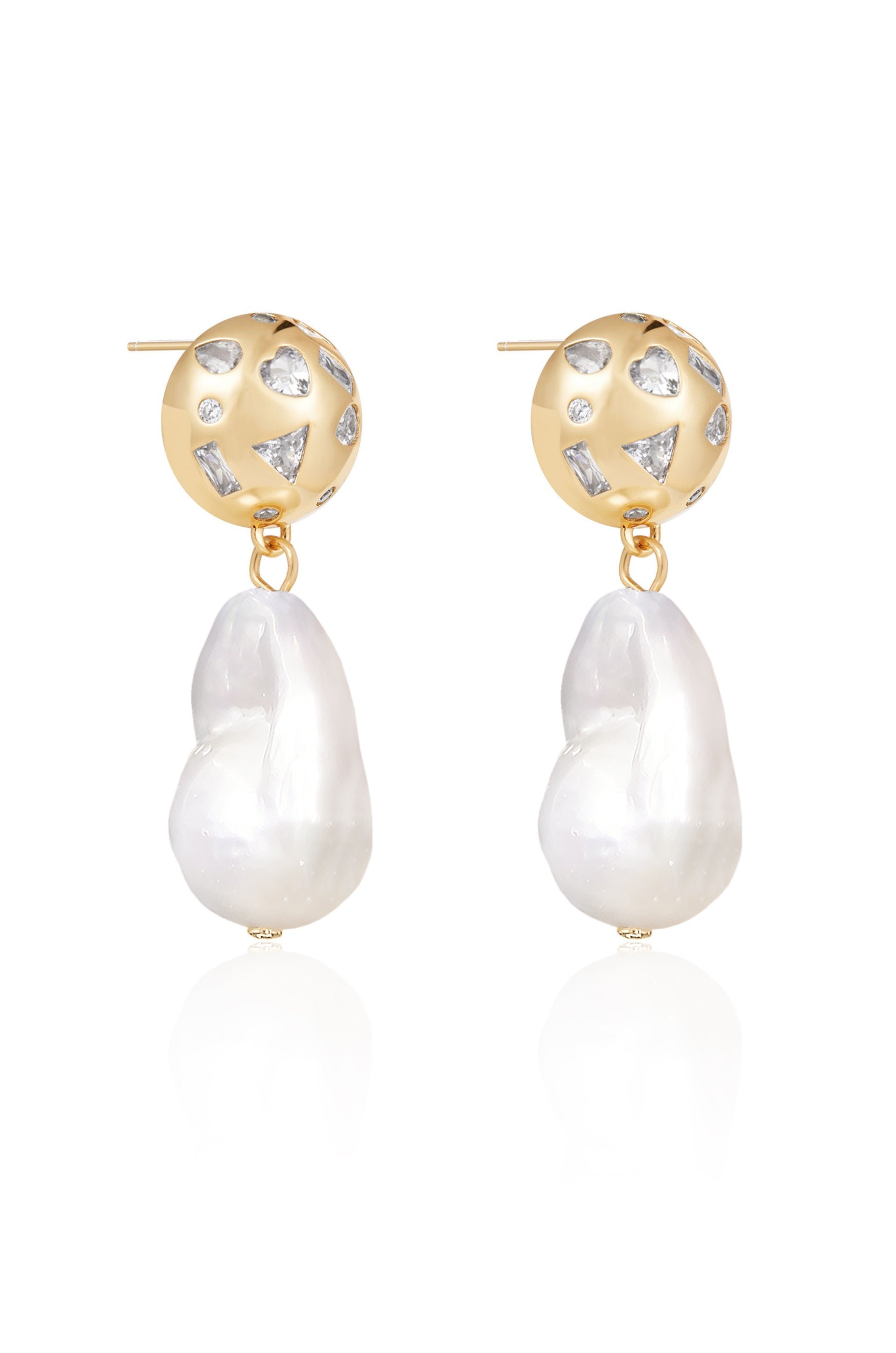18kt gold plated/side