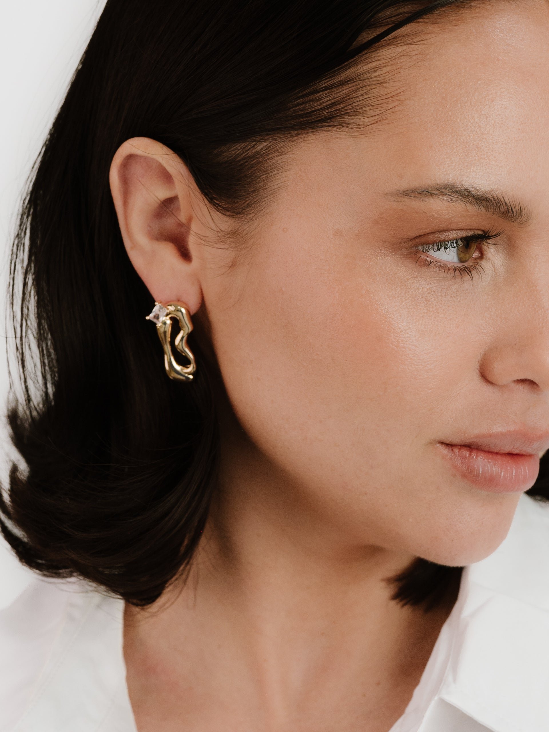 18kt gold plated/side