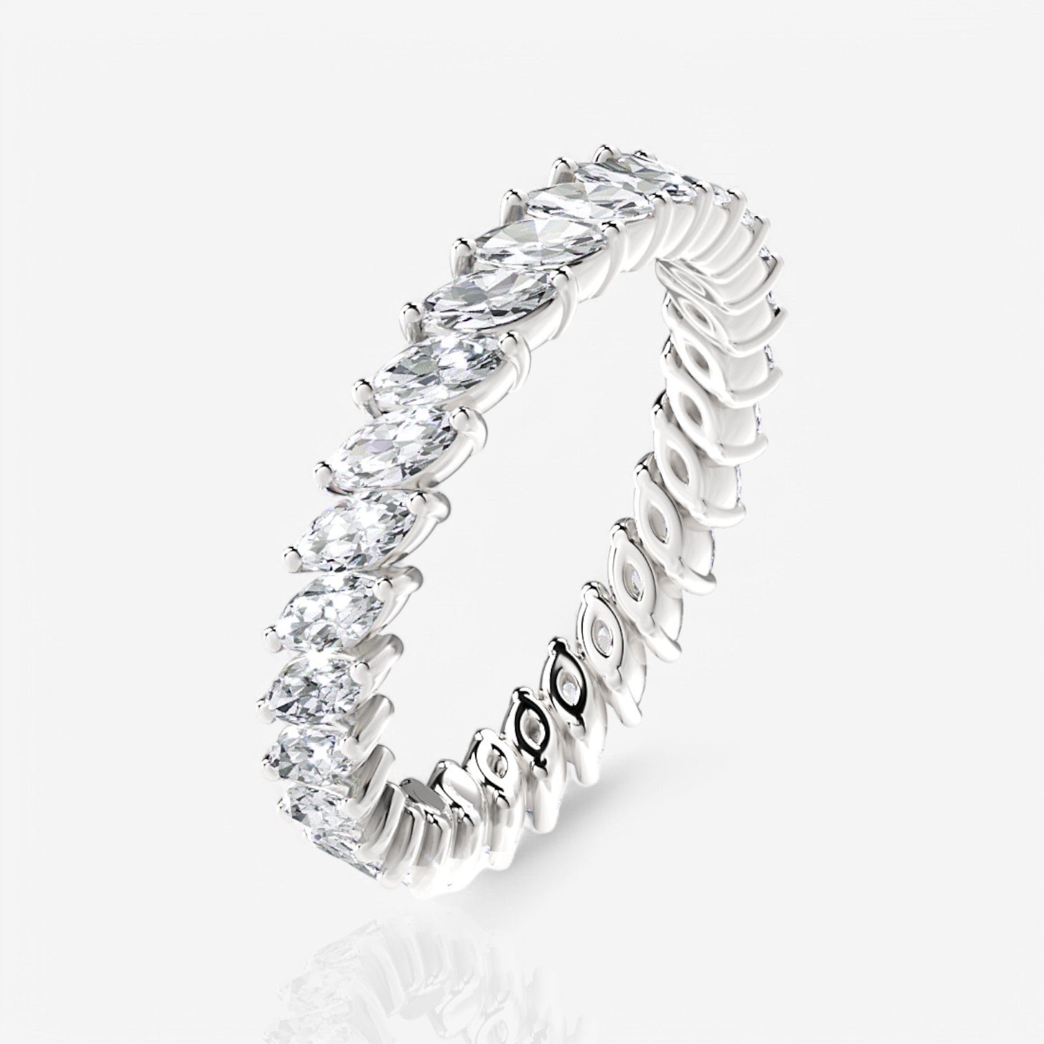 14kt white gold/18kt white gold/platinum/2.00/3/3.5/4/4.5/5/5.5/6/6.5/7/7.5/8/8.5/9/front