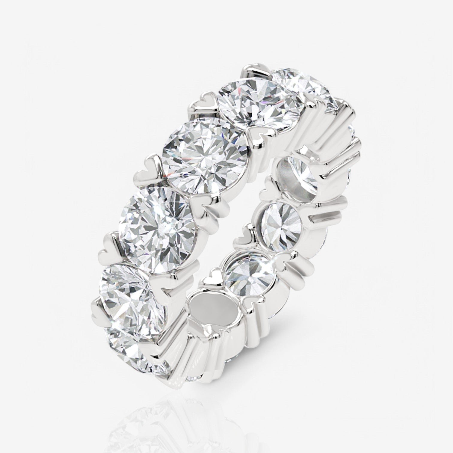 14kt white gold/18kt white gold/platinum/10.00/3/3.5/4/4.5/5/5.5/6/6.5/7/7.5/8/8.5/9/front
