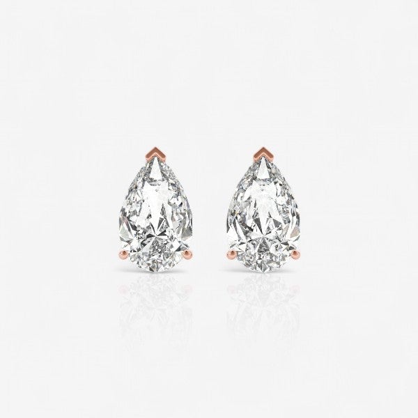 18kt rose gold/0.60/0.80/1.00/push-back/screw-back/front