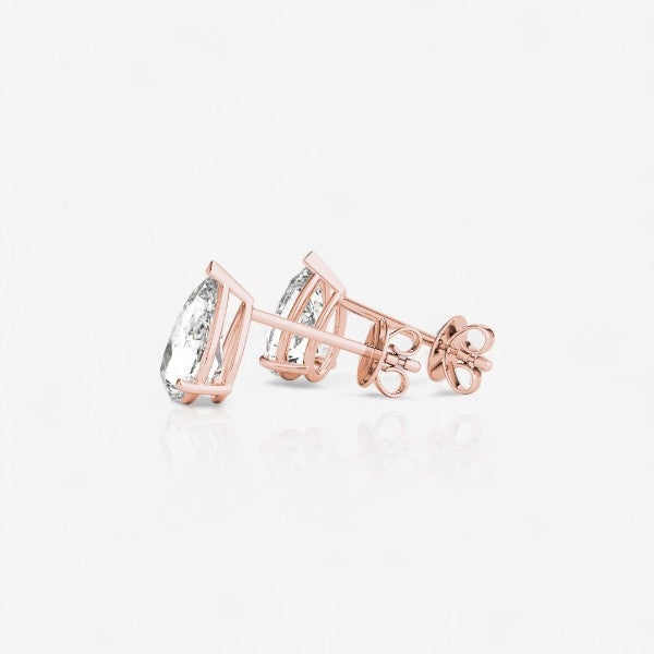 18kt rose gold/0.60/0.80/1.00/push-back/screw-back/side