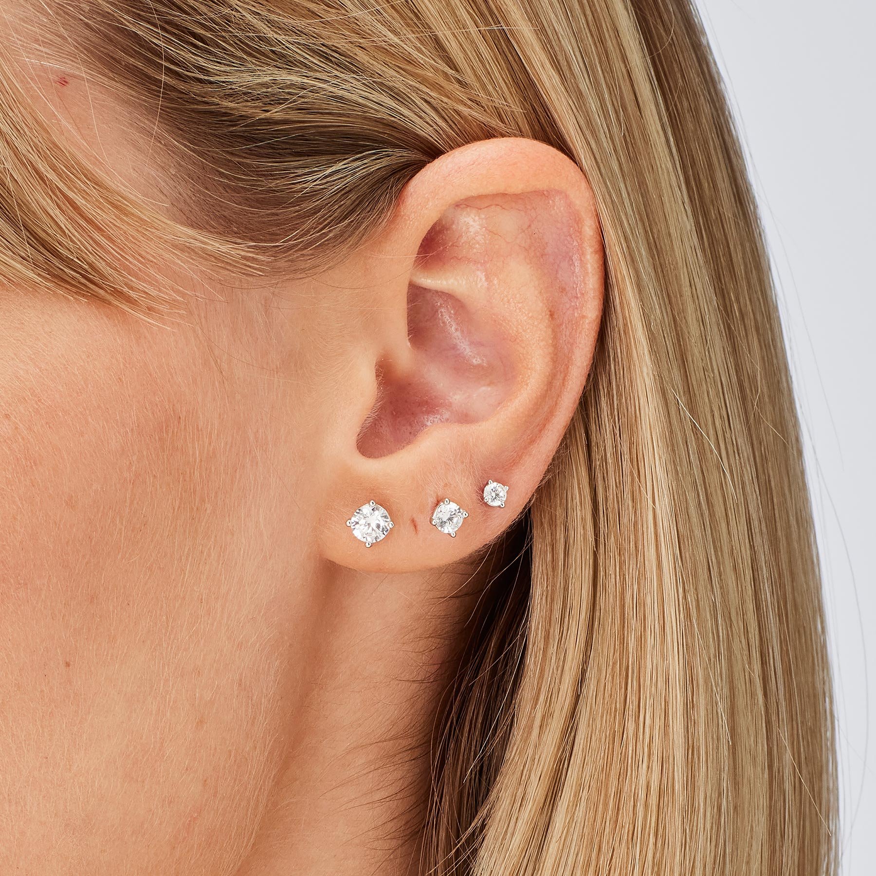 sterling silver/side