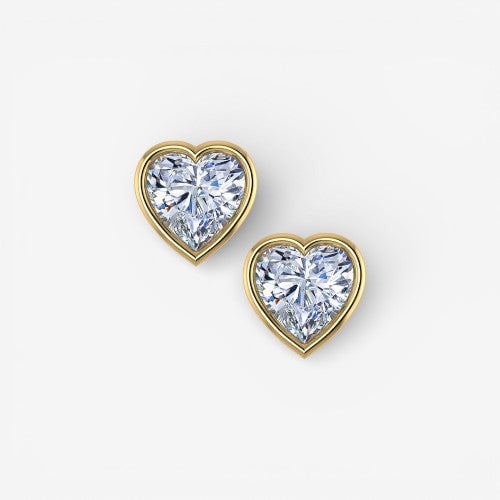 14kt yellow gold/1.00/push-back/side