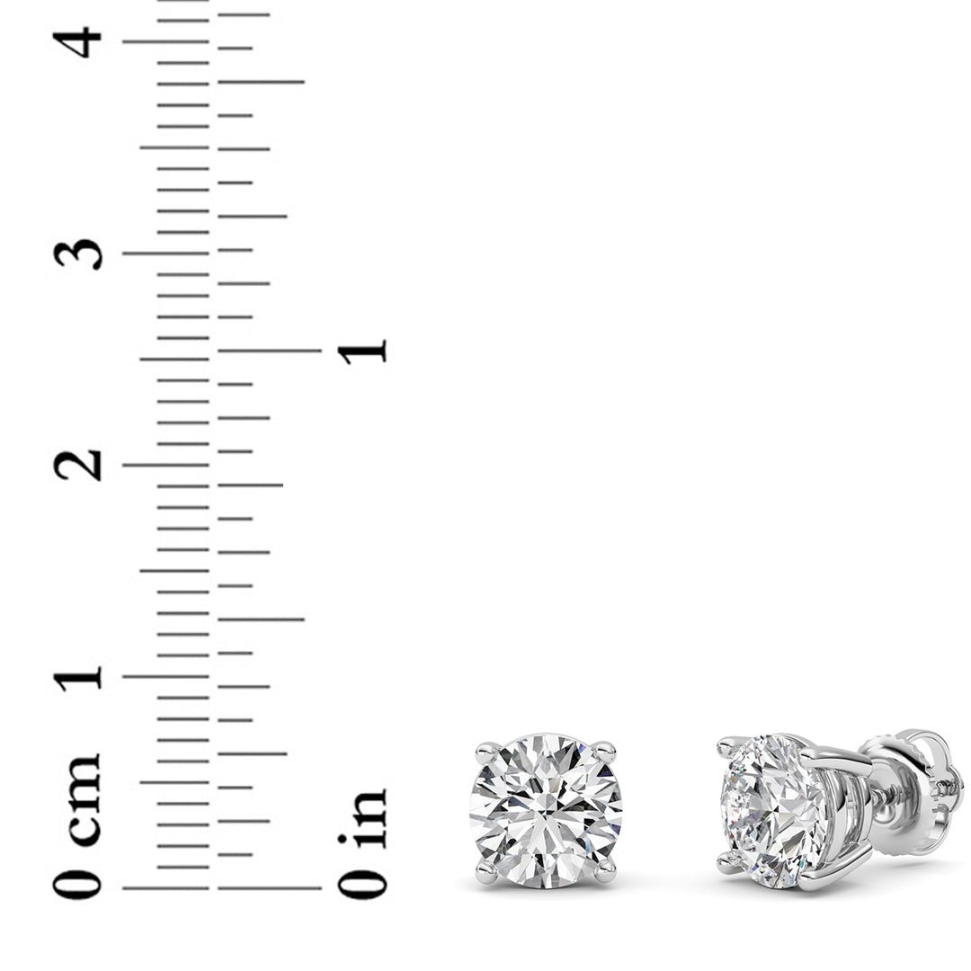 14kt white gold/4.00/screw-back/measurements