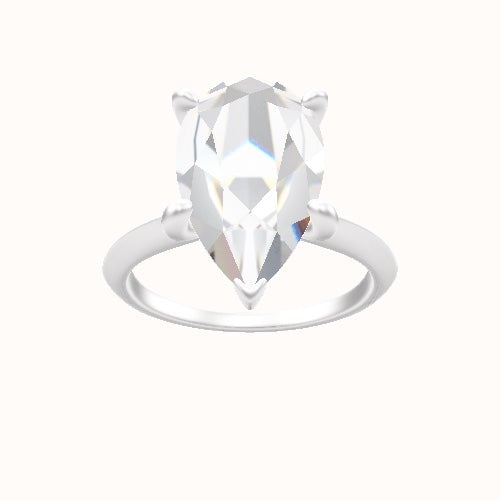 Knife Edge Engagement Ring With X Gallery Head