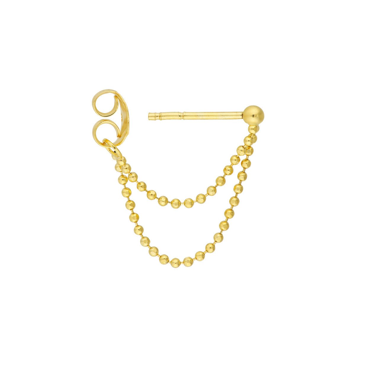 14kt yellow gold/side