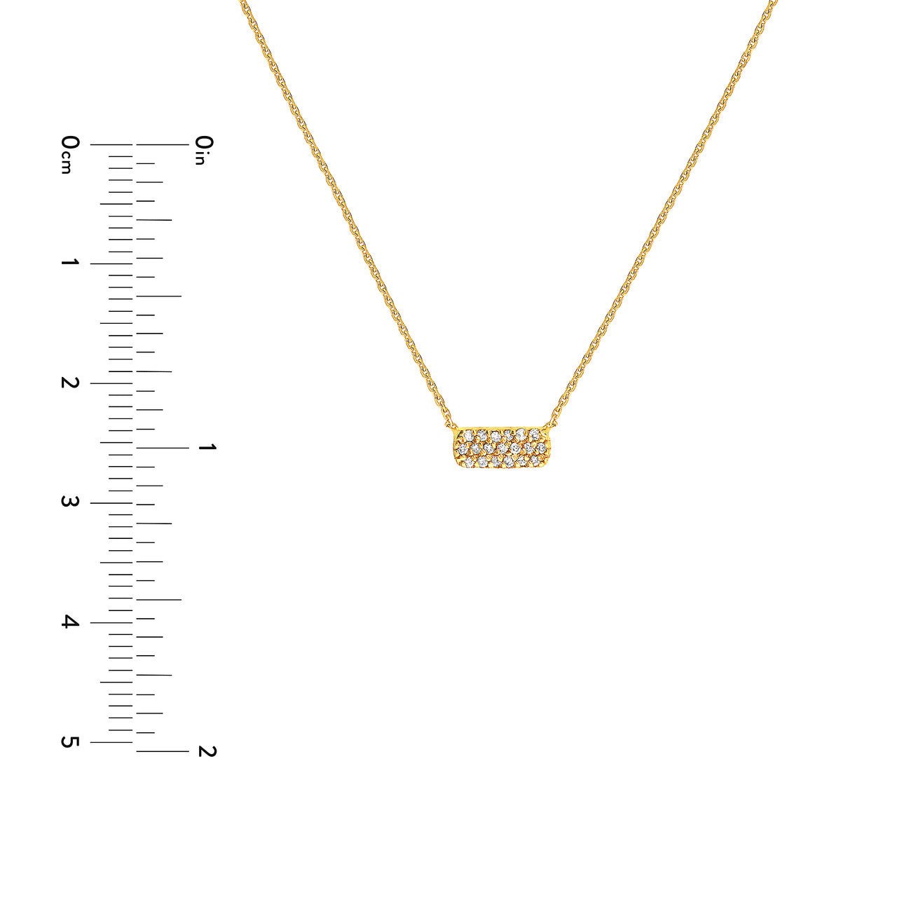 14kt yellow gold/measurement