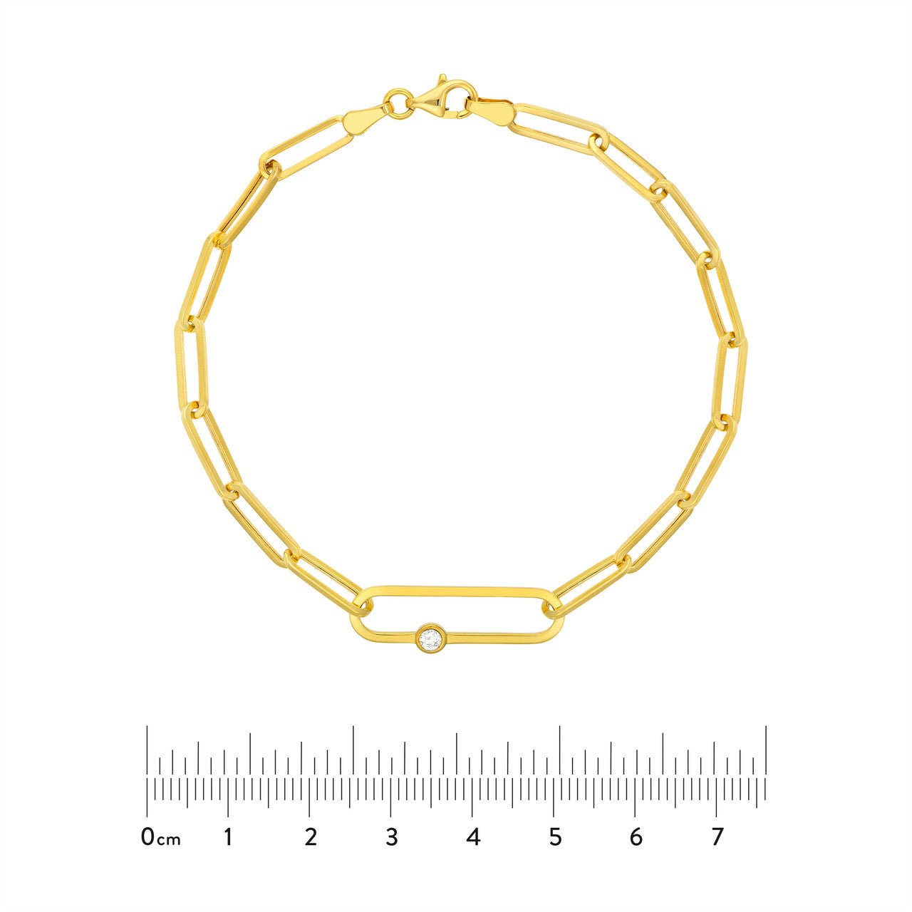 14kt yellow gold/measurement