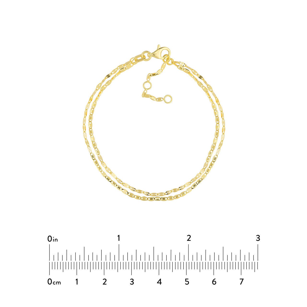 14kt yellow gold/measurements