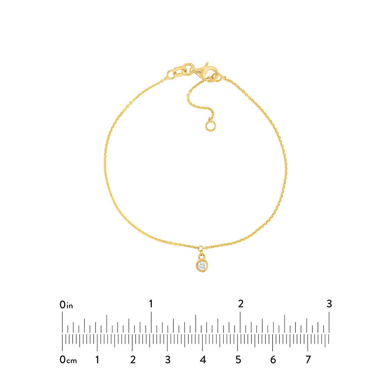 14kt yellow gold/measurements