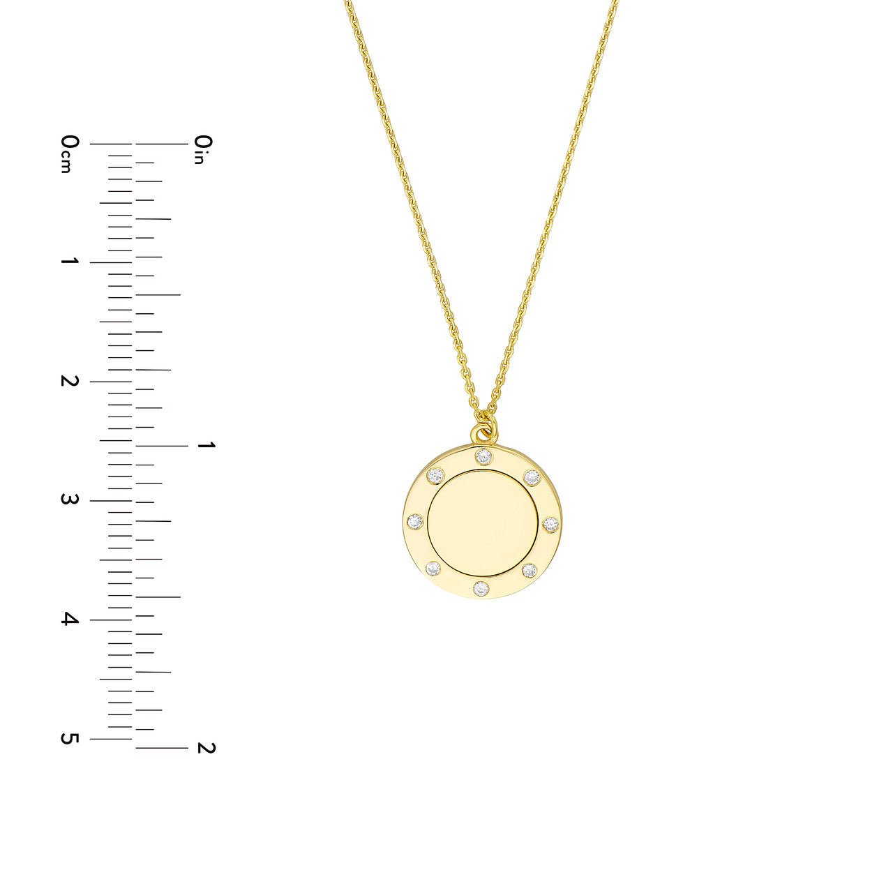 14kt yellow gold/measurements