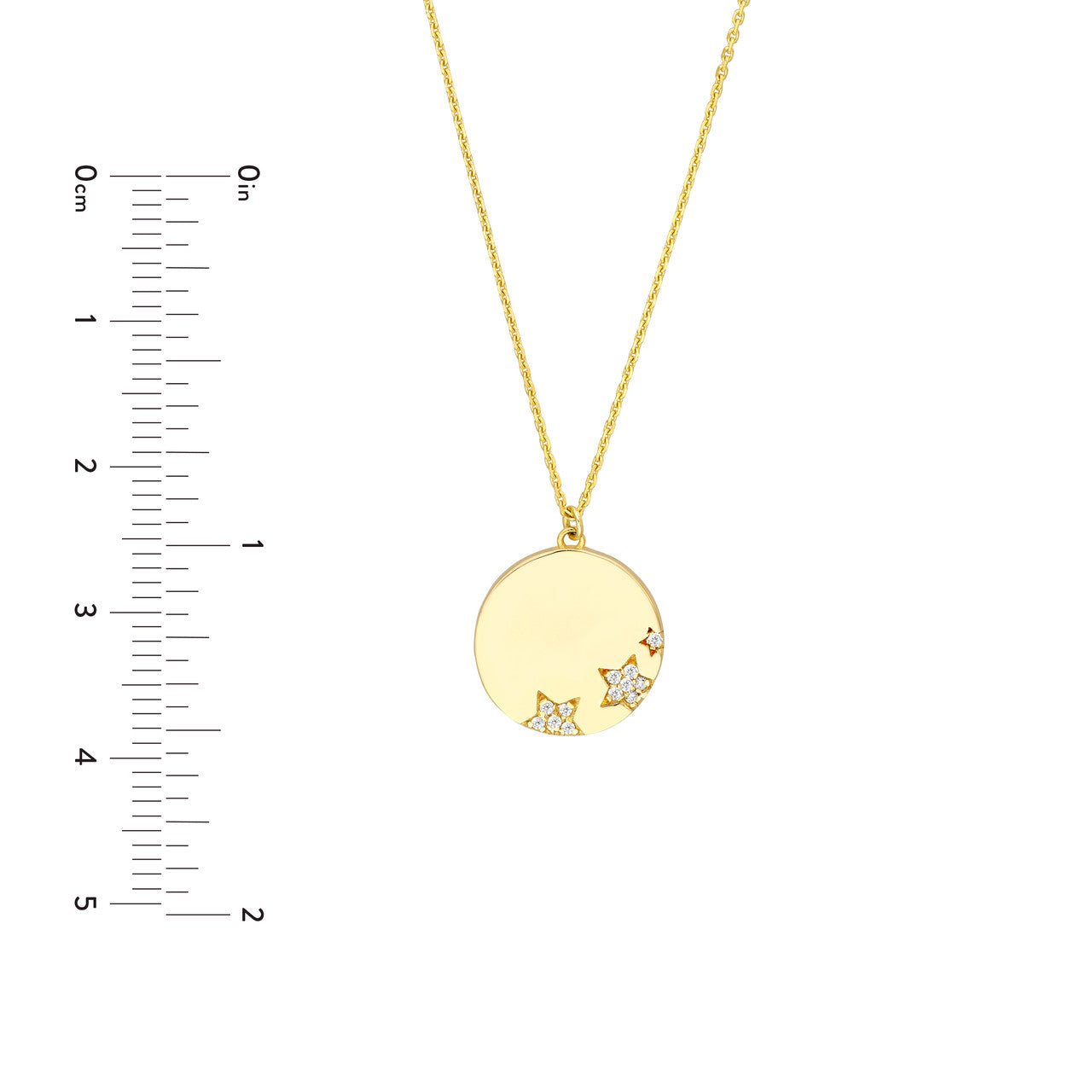 14kt yellow gold/measurement