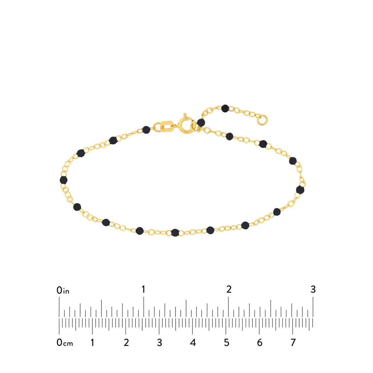 14kt yellow gold/measurement