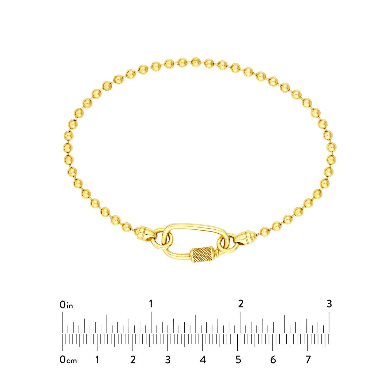 14kt yellow gold/measurements