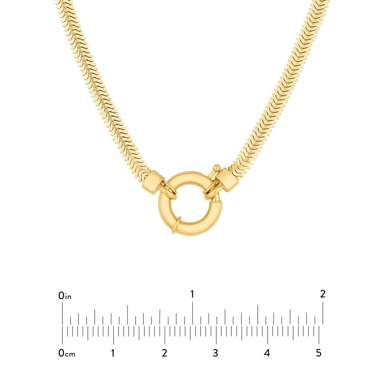 14kt yellow gold/measurements