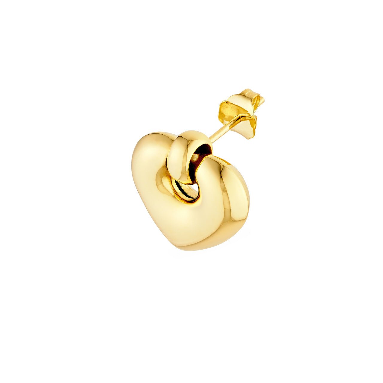 14kt yellow gold/side
