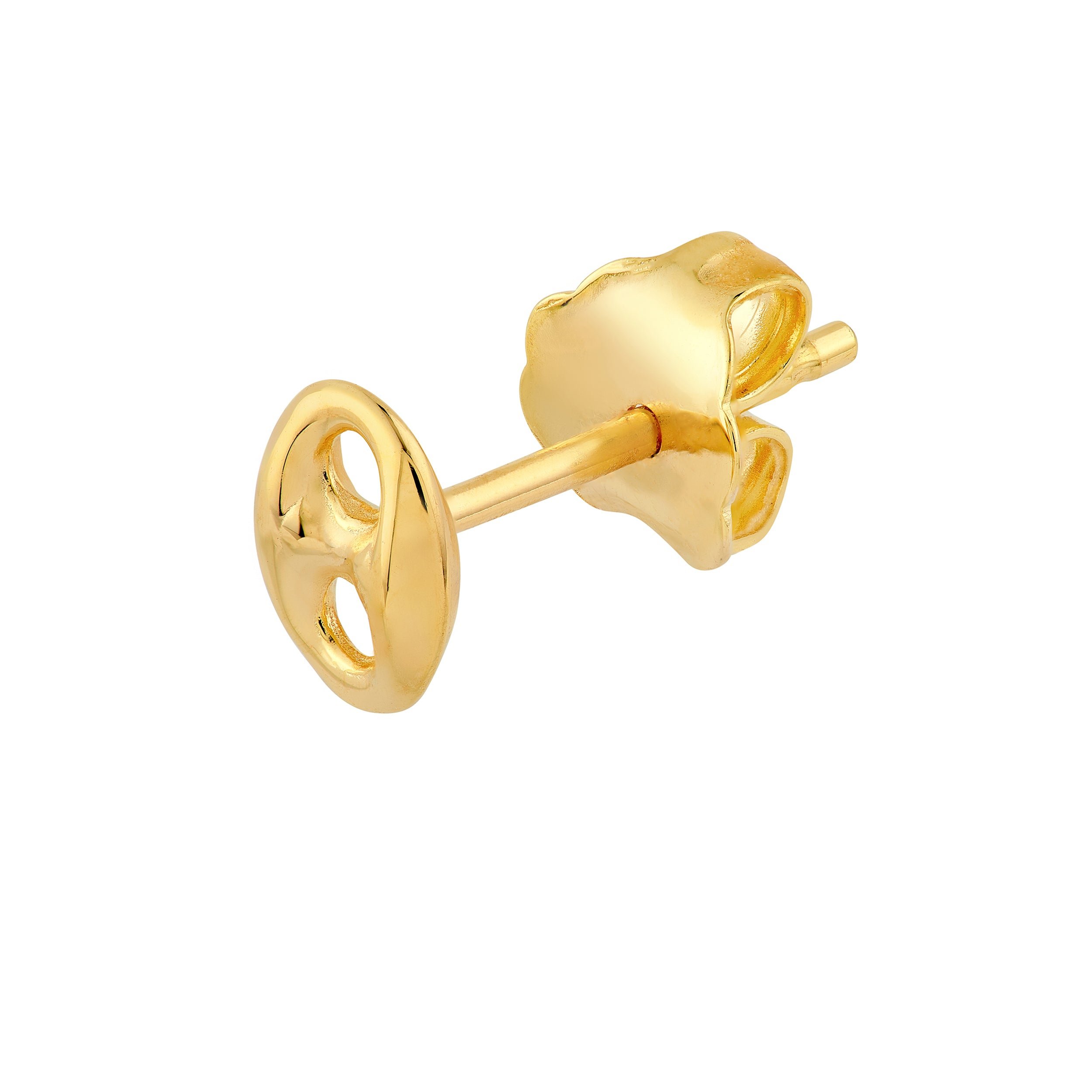 14kt yellow gold/side