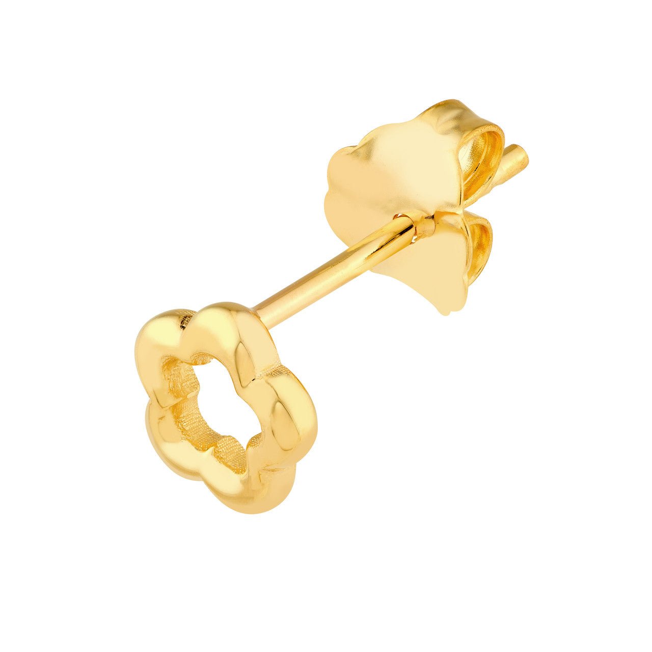 14kt yellow gold/side