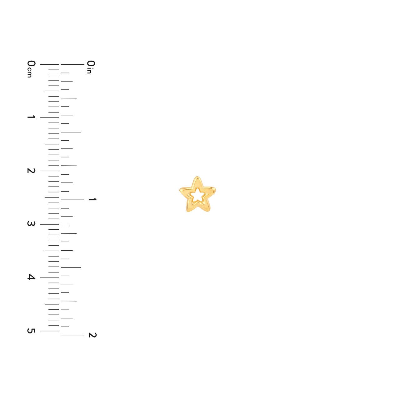 14kt yellow gold/measurements
