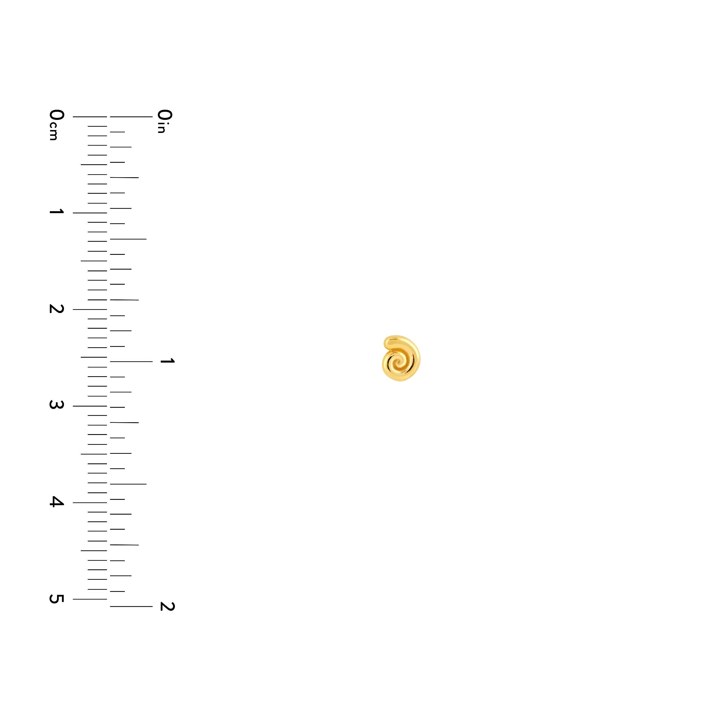 14kt yellow gold/measurement