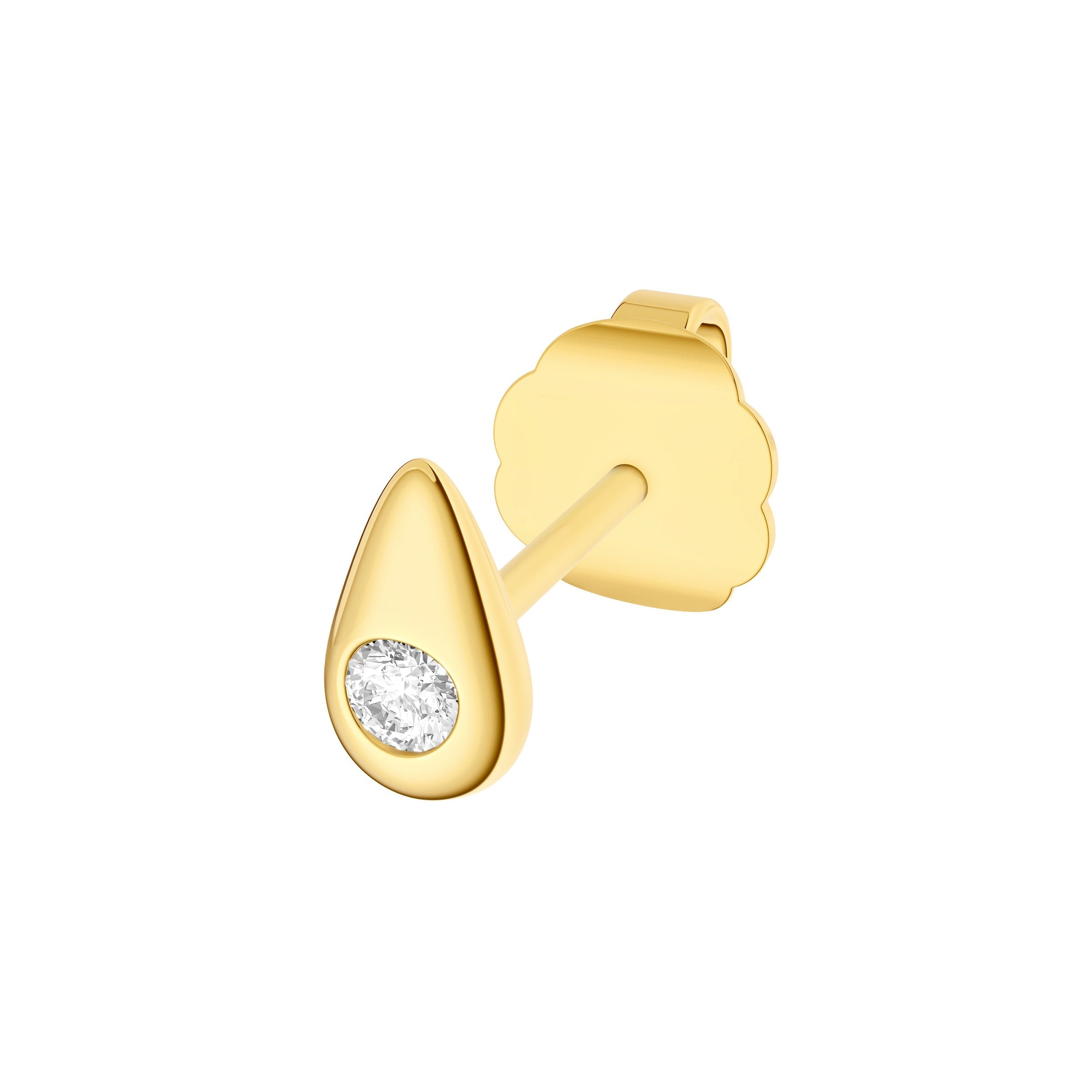 14kt yellow gold/side