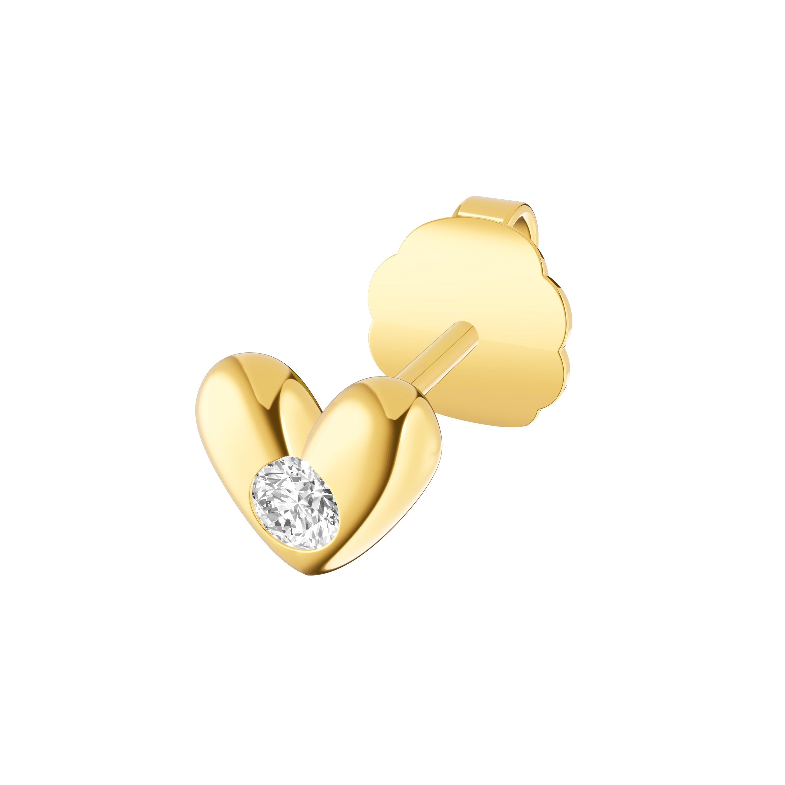 14kt yellow gold/side