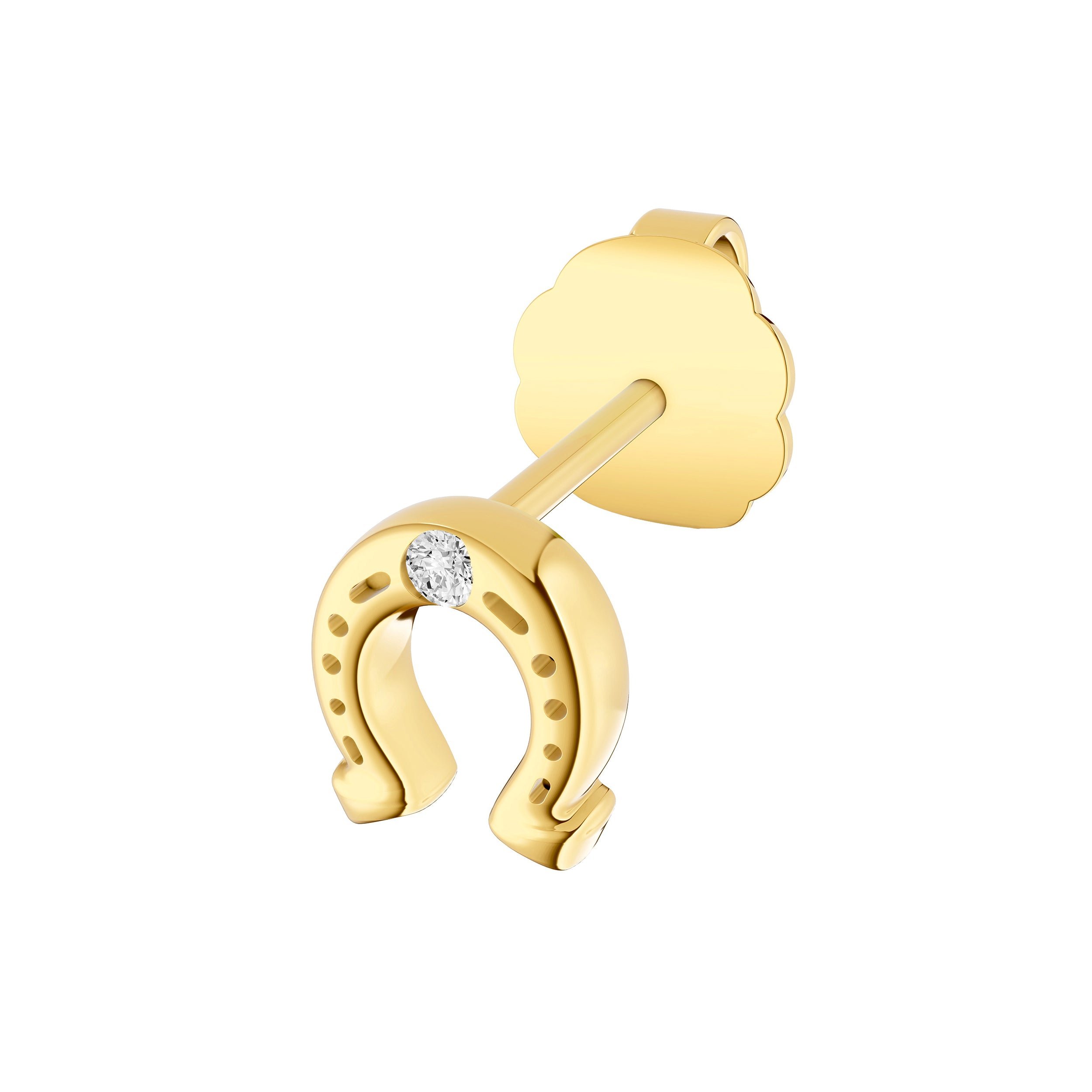 14kt yellow gold/side