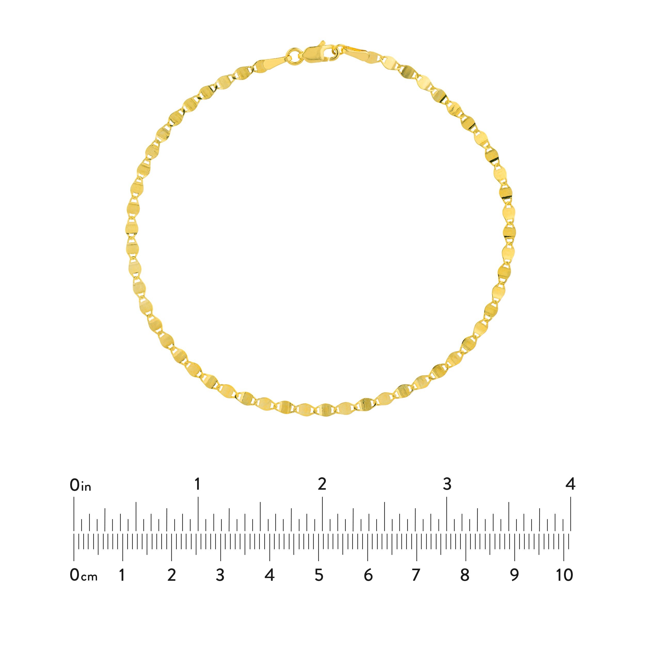 14kt yellow gold/measurement