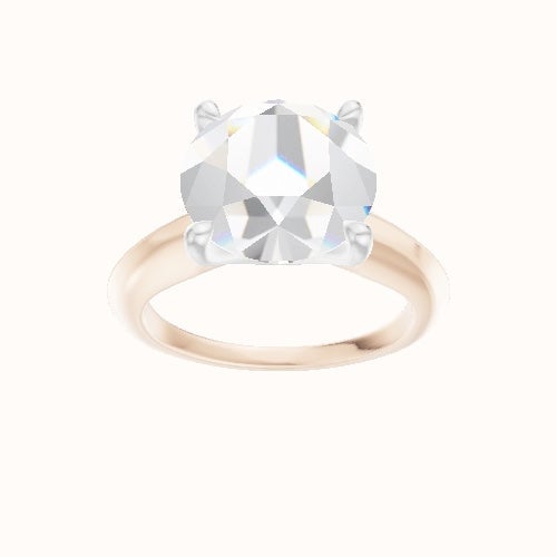Modern Knife Edge Engagement Ring With Four Prong Head