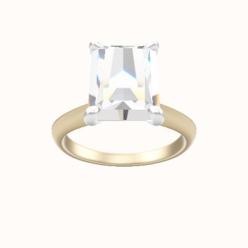 Modified Knife Edge Engagement Ring With X Gallery Head
