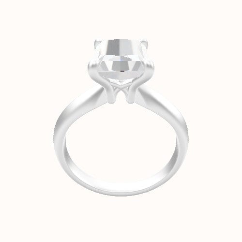 Modified Knife Edge Engagement Ring With X Gallery Head