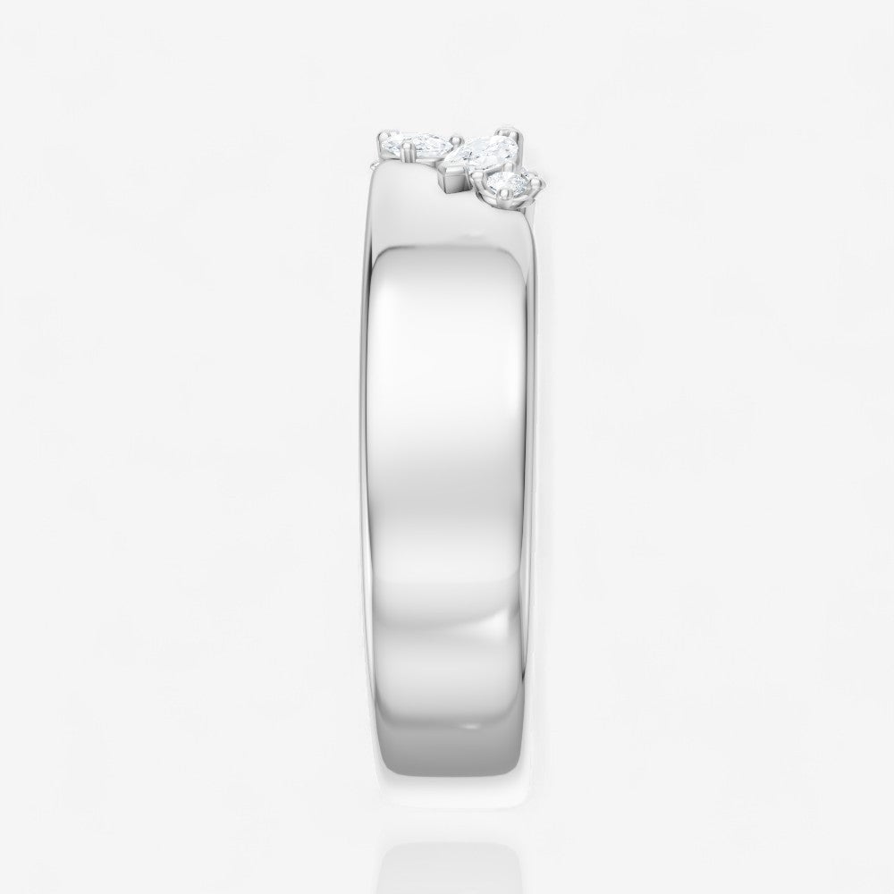 14kt white gold/side