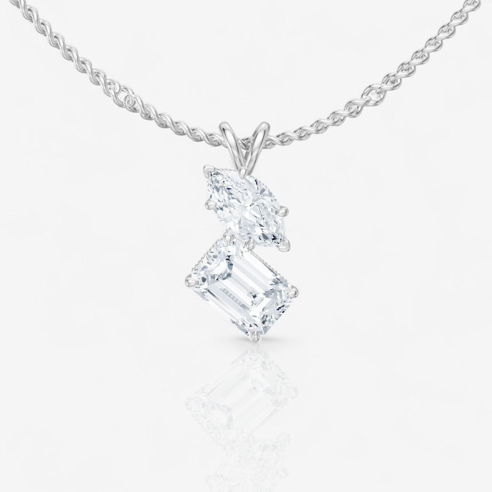 14kt white gold/18kt white gold/platinum/2.00/top