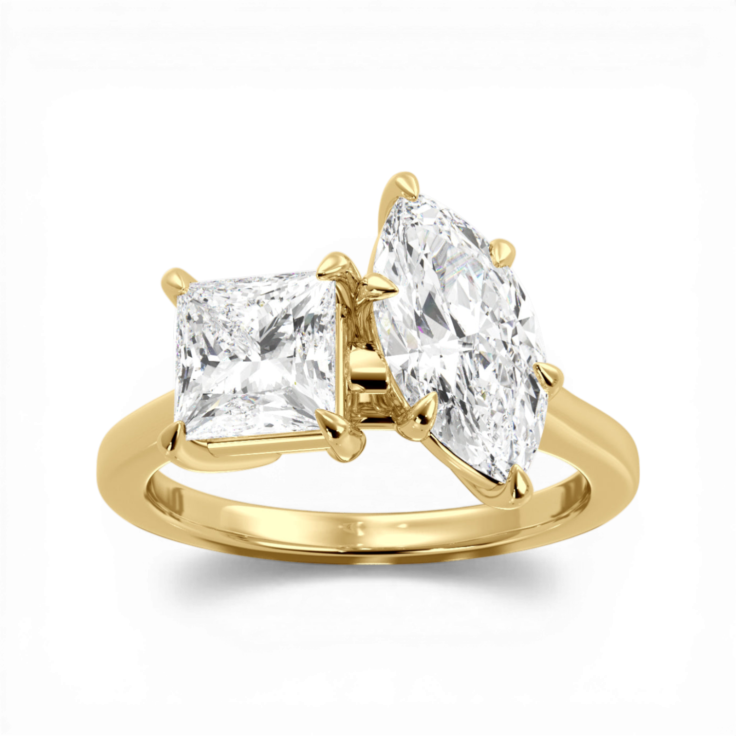 14kt yellow gold/18kt yellow gold/side