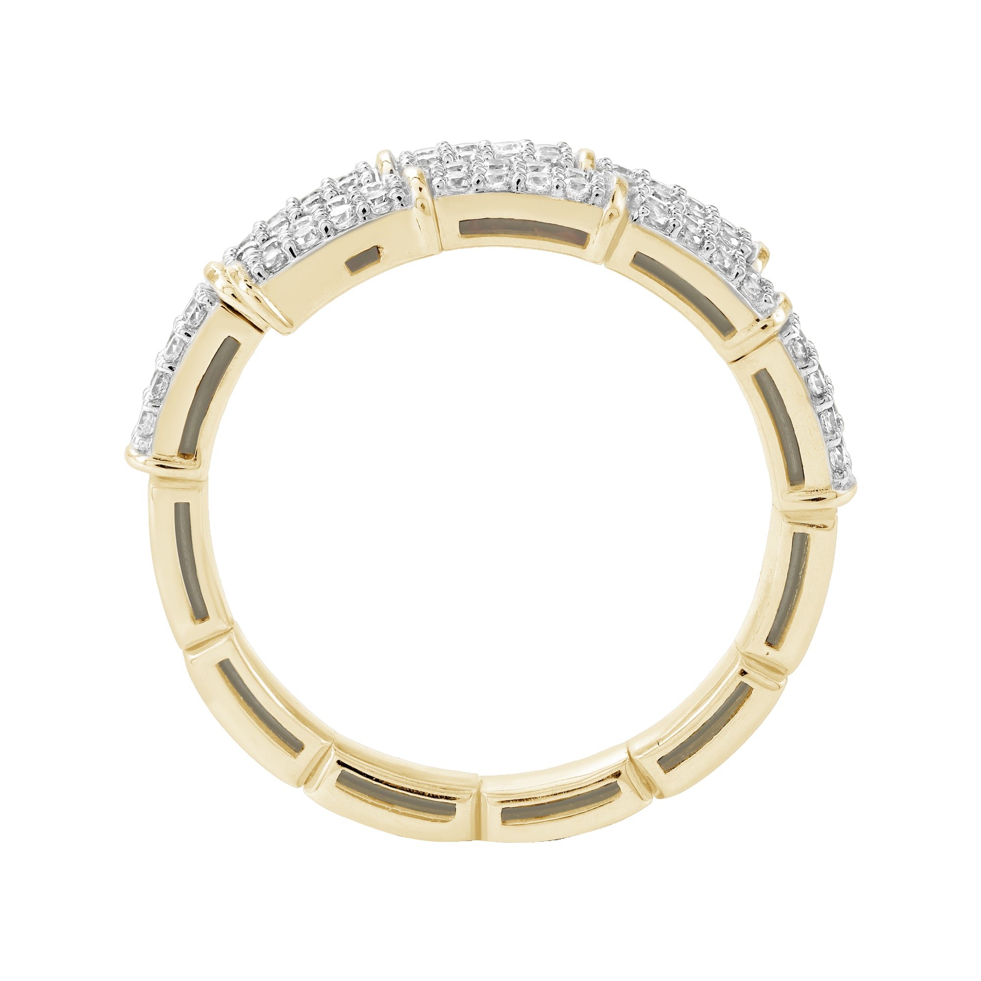 14kt yellow gold/7/front