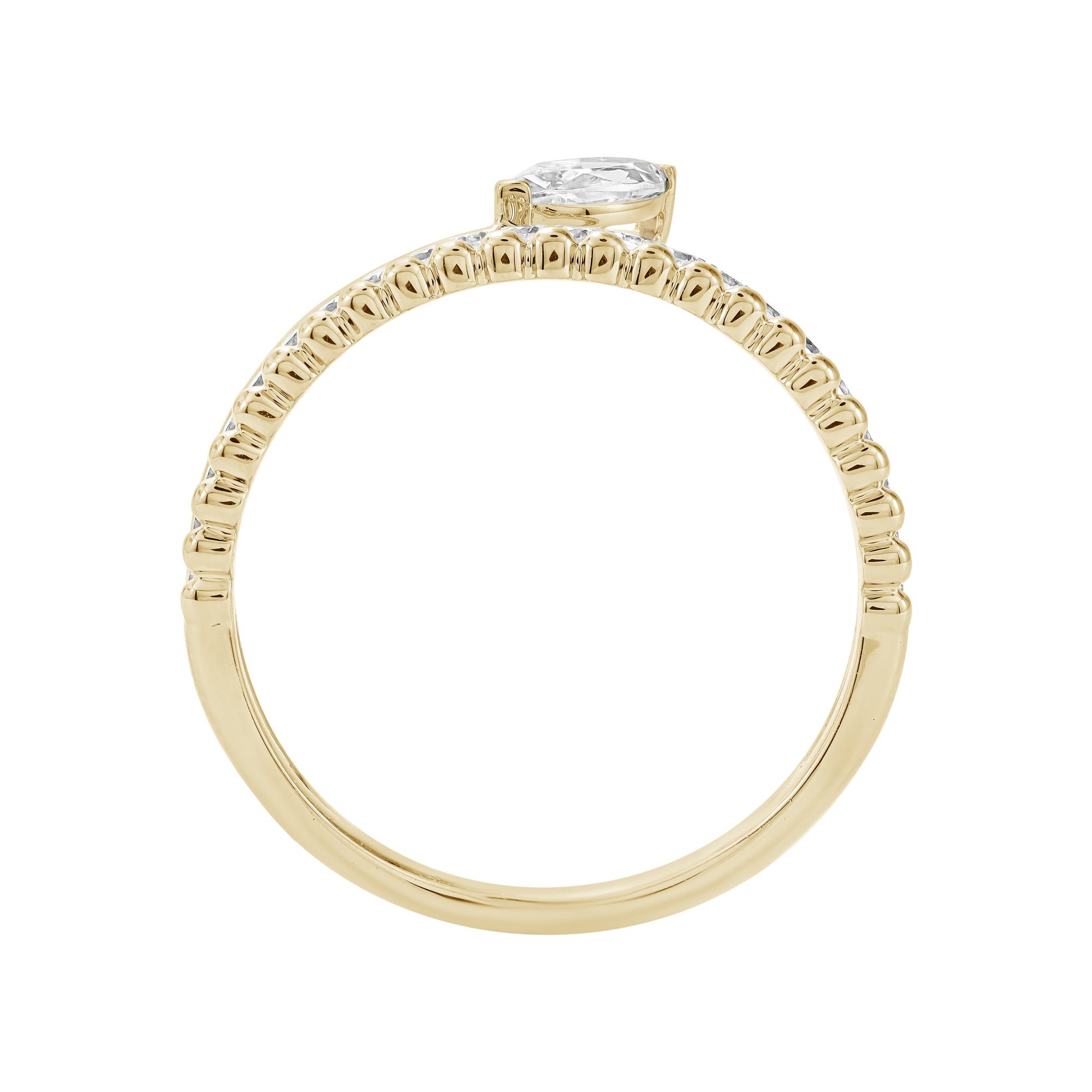 14KT Yellow Gold/7/Side