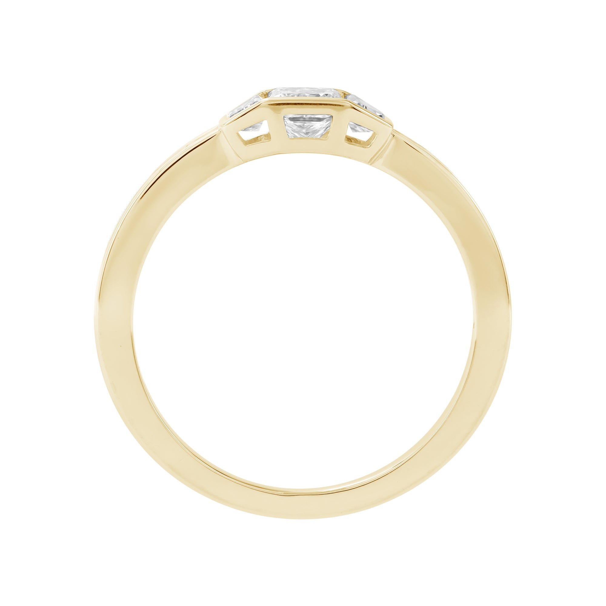 14kt yellow gold/7/front