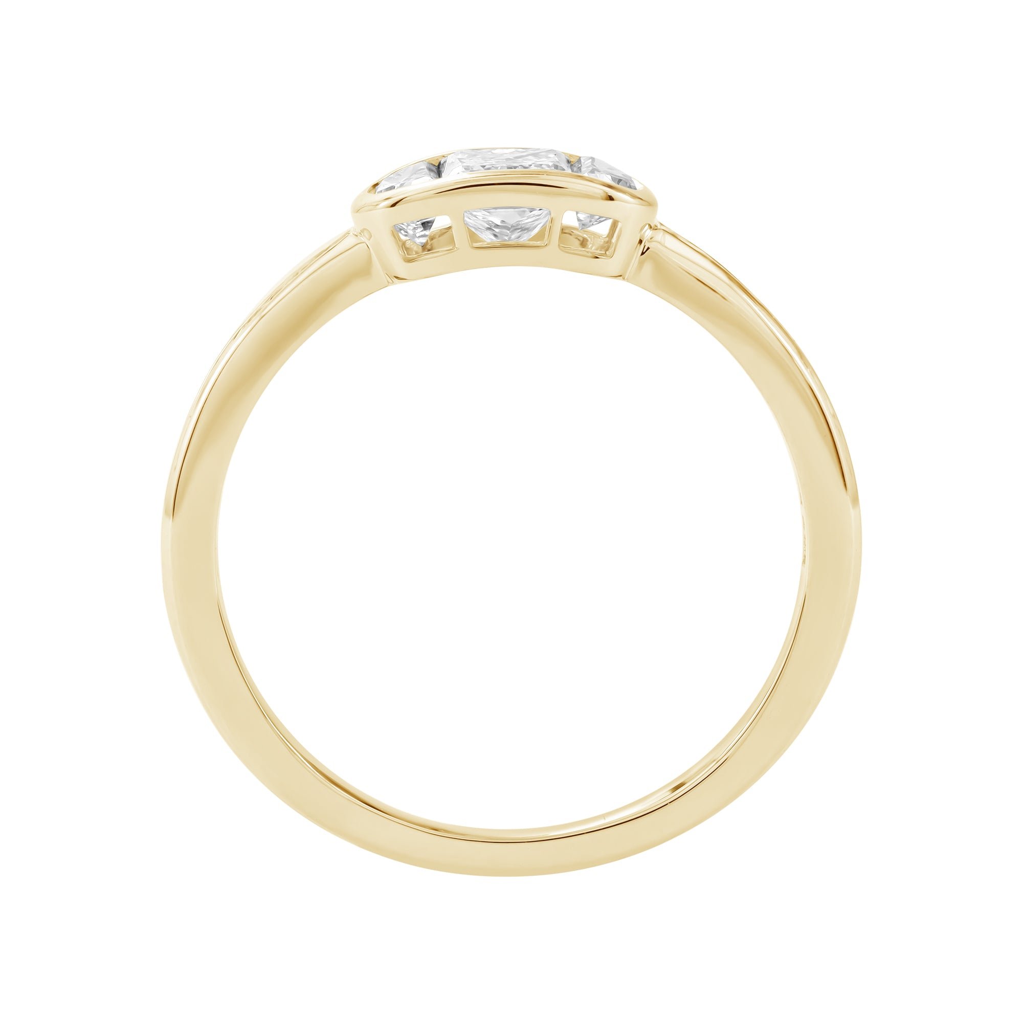 14kt yellow gold/7/front
