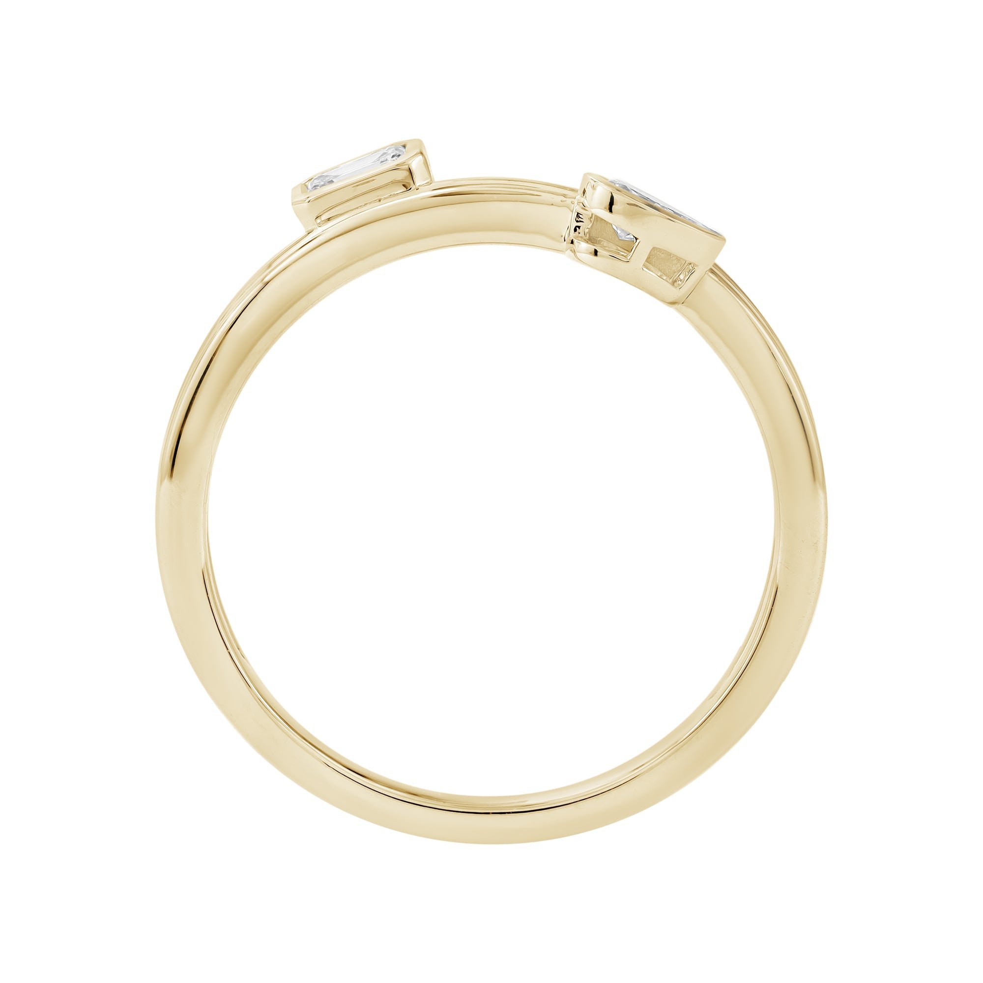 14kt yellow gold/7/front