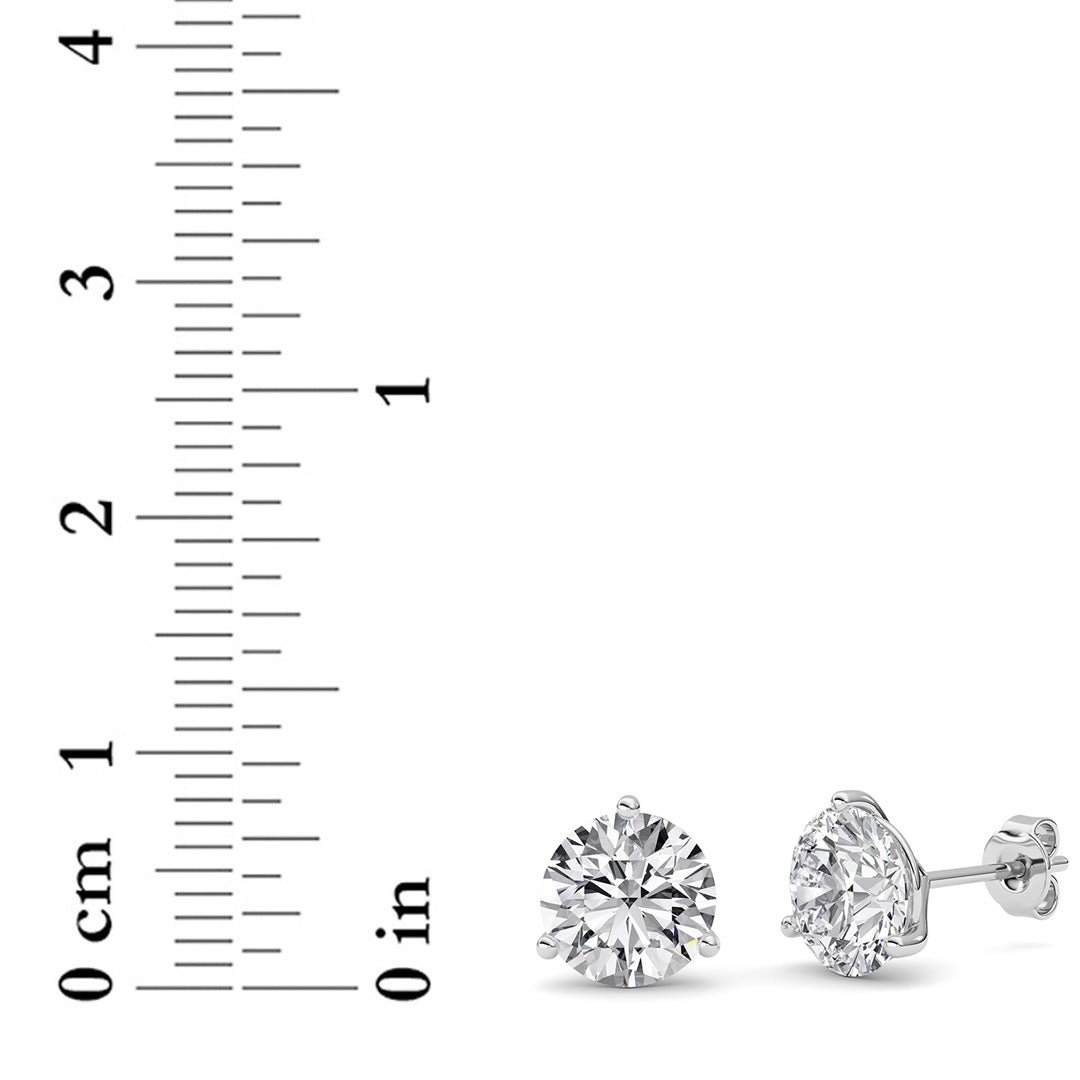 14kt white gold/4.00/push-back/measurements