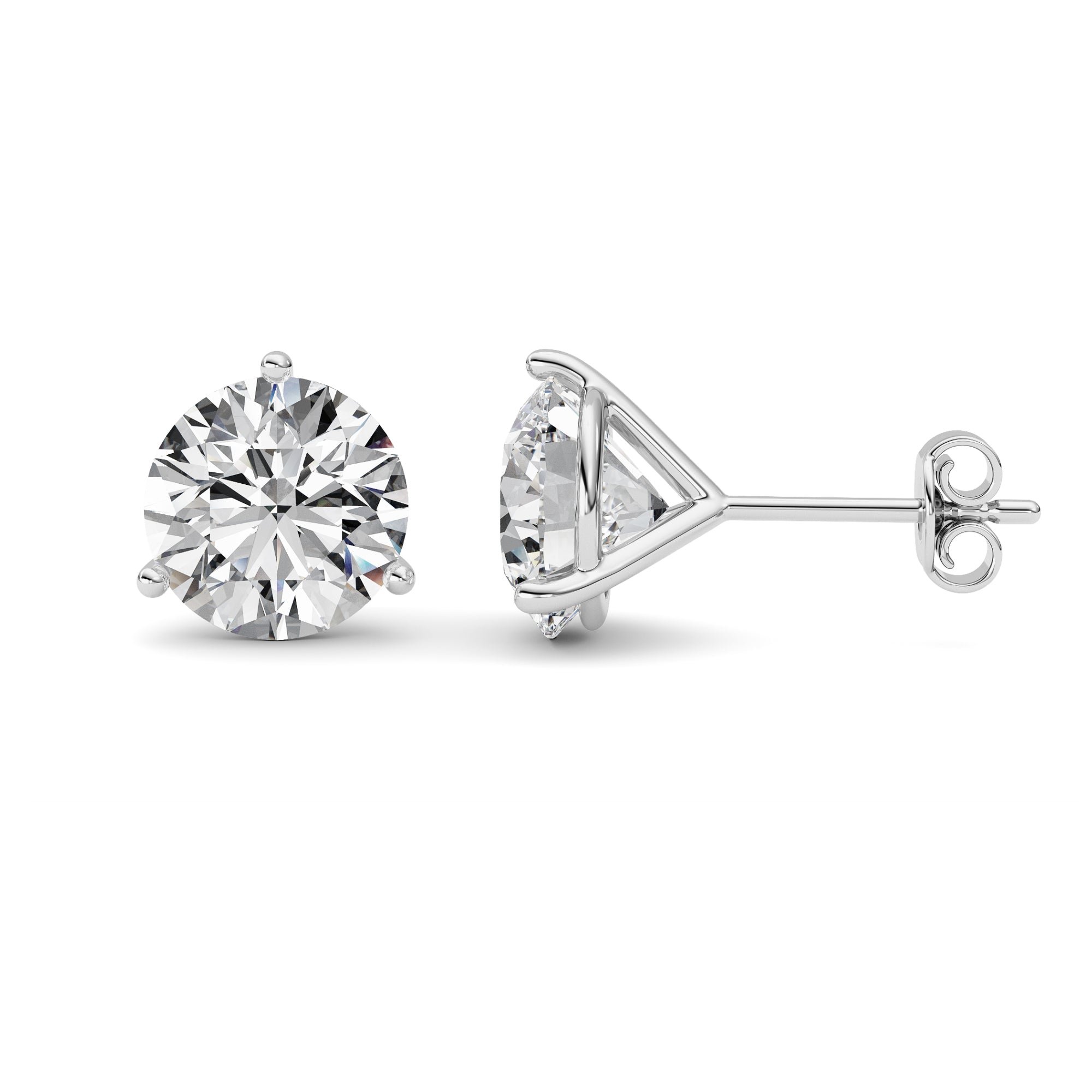 14kt white gold/5.00/push-back/side