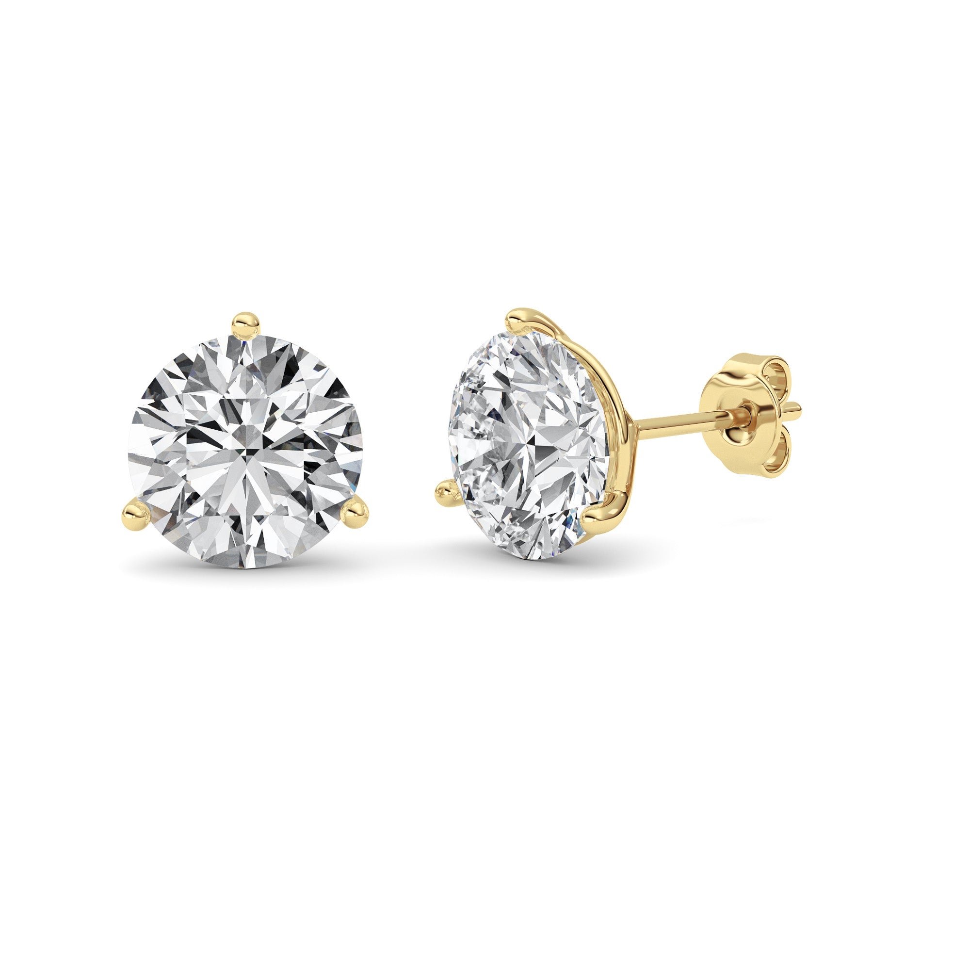 14kt yellow gold/5.50/push-back/side