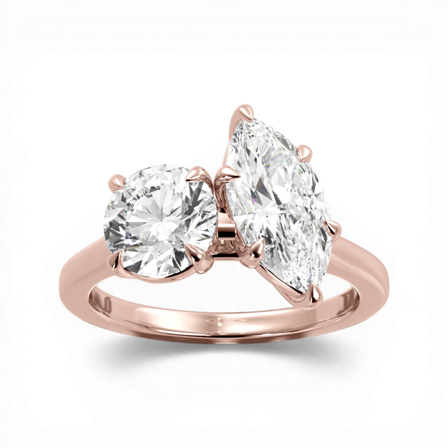 18kt rose gold/front