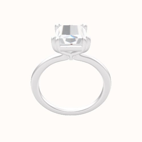 Solitaire Engagement Ring With Double Prongs Head