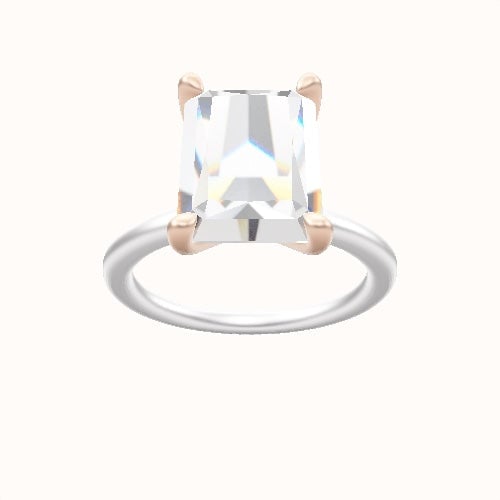 Solitaire Engagement Ring With Four Prong Head